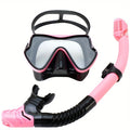 Masque de plongée intégral pour adultes | Vue panoramique | Verre trempé et silicone | Tuba à embout sec
