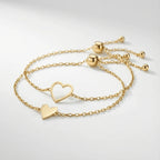 HeartLink - Restez Connecté à Votre Être Cher avec des Bracelets Cœurs Coordonnés