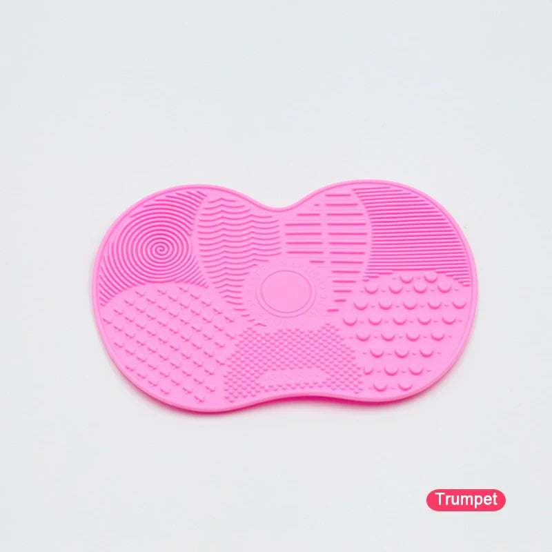 Tampon Nettoyeur de Pinceaux de Maquillage en Silicone | Surface Texturée à Gommage & Ventouse | Nettoyage en Profondeur