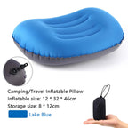 Coussin de Plein Air Gonflable | Soutien Ergonomique pour le Cou | Housse en Polyester Légère
