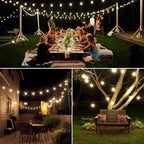Guirlandes Lumineuses Extérieures | Globe en Cristal LED Blanc Chaud | Solaire et Étanche