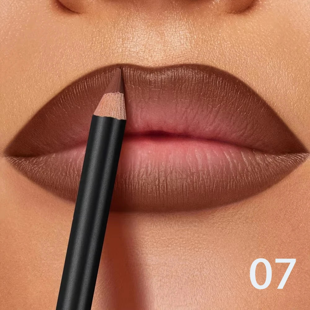 Contour des lèvres | Mat waterproof, Formule longue tenue | Précision crémeuse, Sans transfert | 6 teintes
