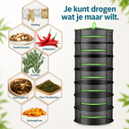 Séchage suspendu pour herbes | Maille respirante multi-couches | Pliable et peu encombrant | Conservation de l'arôme