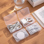 Boîte d'Organisation de Câbles | Rangement Multi-Compartiments pour Câbles de Charge et Bijoux | Idéal pour le Voyage