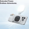 Support téléphone magnétique Lunexa avec rotation 360° et éclairage intégré