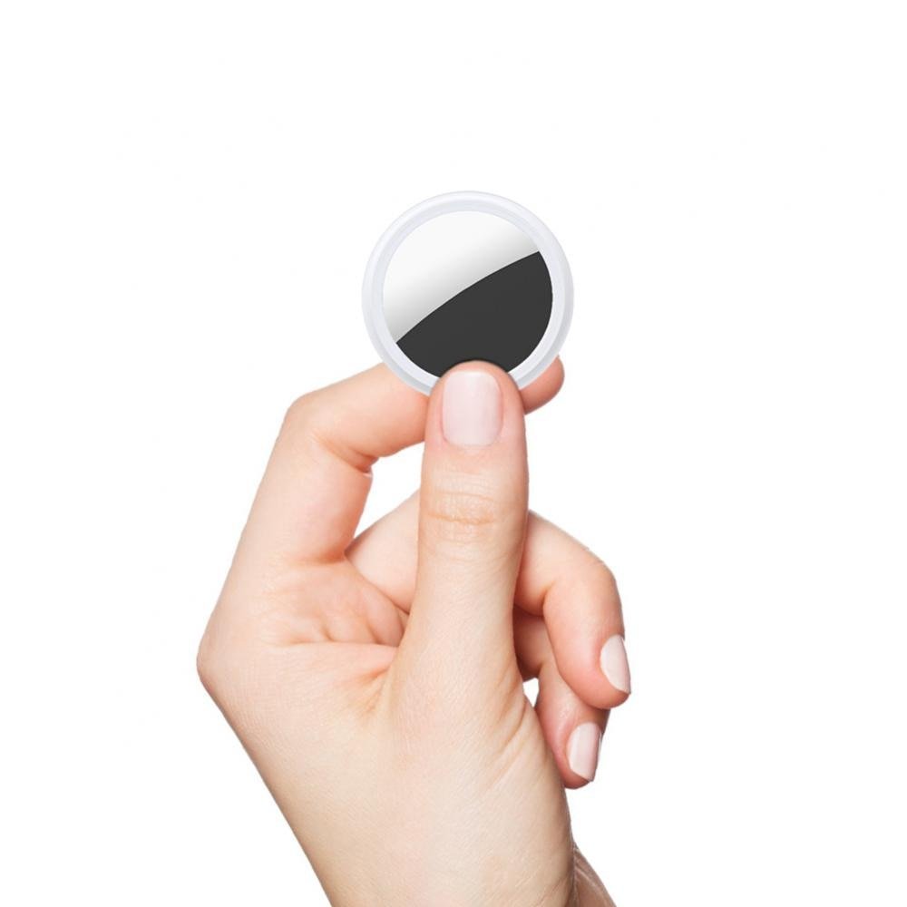 Traceur Bluetooth Locéra rond présenté sur fond clair