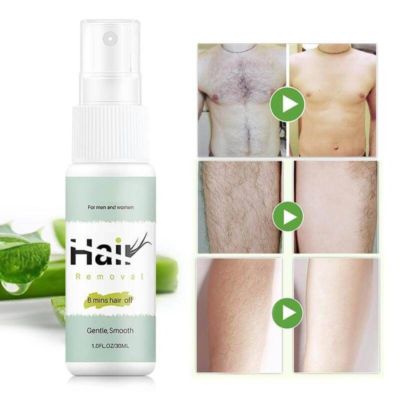 NaturiaGlow™ - Spray dépilatoire sans douleur pour une peau éclatante et sans aspérités!